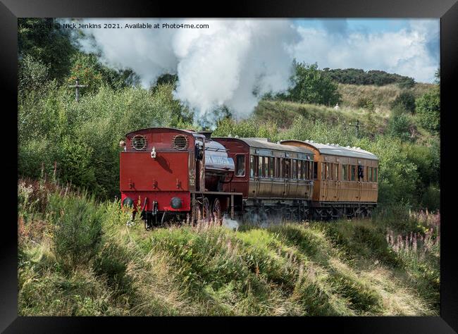 Steam Loco and Carriages Pontypool Blaenavon Railw Framed Print by Nick Jenkins