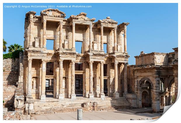 Library of Celsus at Ephesus  Print by Angus McComiskey