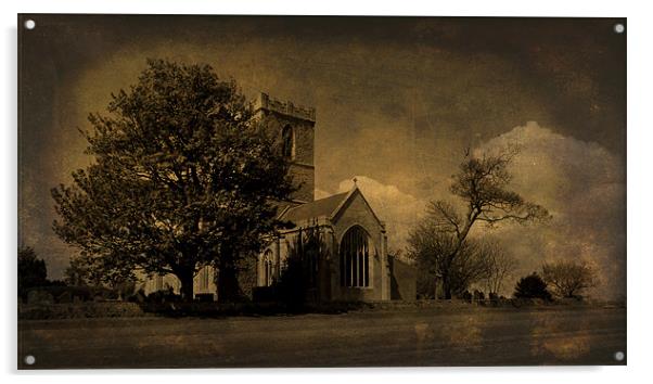 The Parish Church of St Andrew | Texture Acrylic by Sarah Couzens