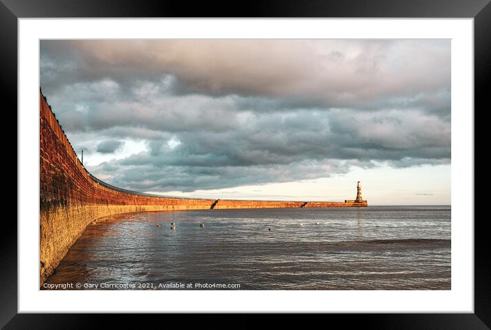 The Golden Lighthouse Framed Mounted Print by Gary Clarricoates