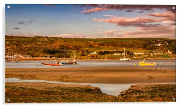 Cardigan Bay and Gwbert, Ceredigion, Wales, UK Acrylic by Mark Llewellyn
