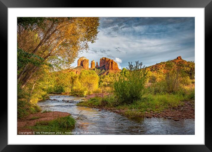 Red Rock State Park Framed Mounted Print by Viv Thompson