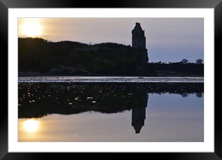 Greenan reflection just before sunset Framed Mounted Print by Allan Durward Photography