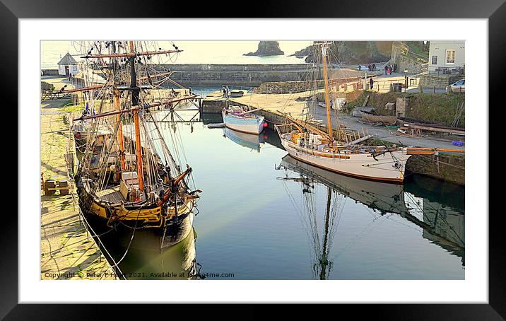 Charlestown Heritage Sail Framed Mounted Print by Peter F Hunt