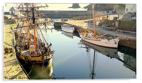 Charlestown Heritage Sail Acrylic by Peter F Hunt
