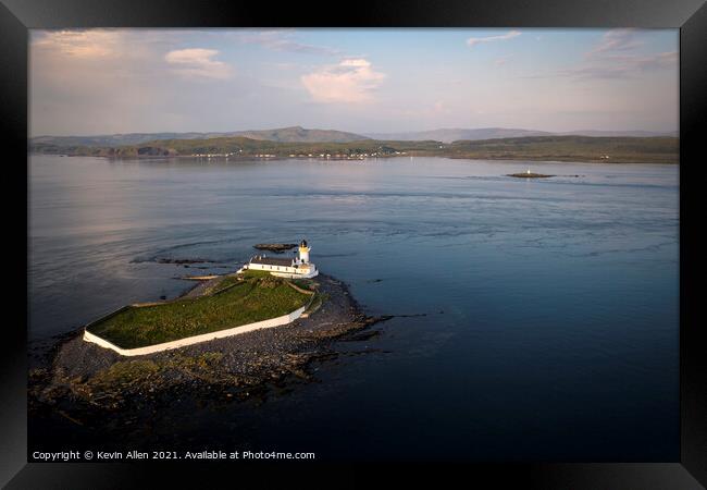 Fladda Lighthouse Scotland Framed Print by Kevin Allen