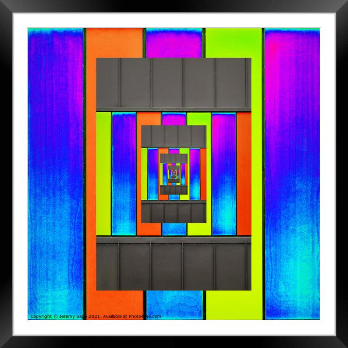 "Infinite Color Spectacle" Framed Mounted Print by Jeremy Sage
