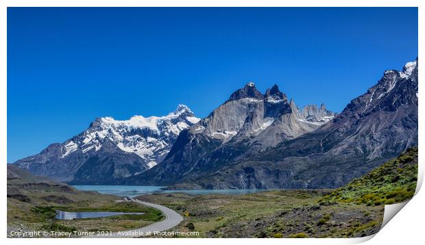 Torres del Paine National Park, Chile Print by Tracey Turner