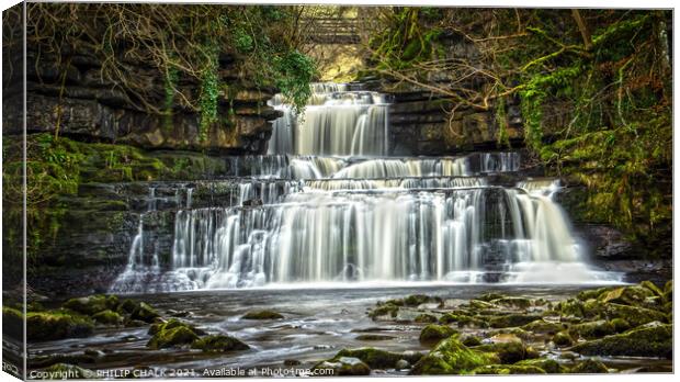 Cotter force near Hawes village in the Yorkshire dales 75  Canvas Print by PHILIP CHALK