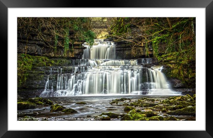 Cotter force near Hawes village in the Yorkshire dales 75  Framed Mounted Print by PHILIP CHALK