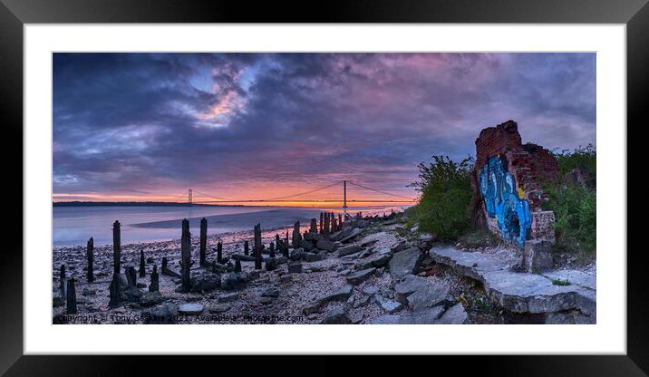 Past and Present, River Humber #2 Framed Mounted Print by Tony Gaskins