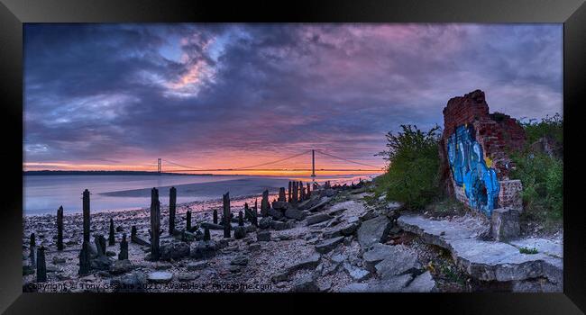 Past and Present, River Humber #2 Framed Print by Tony Gaskins