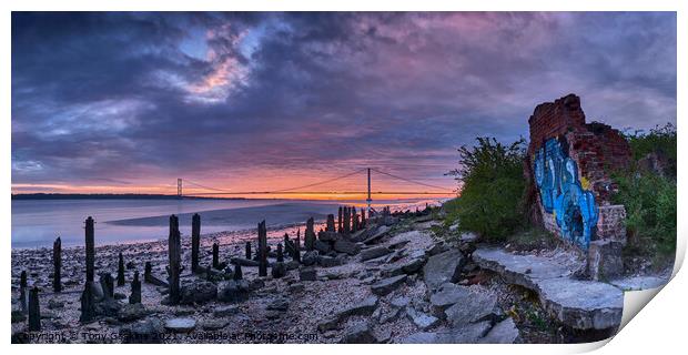 Past and Present, River Humber #2 Print by Tony Gaskins