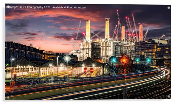 Illuminating Battersea Power Station Acrylic by K7 Photography