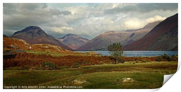 Storm clouds gather at Wastwater Print by ROS RIDLEY
