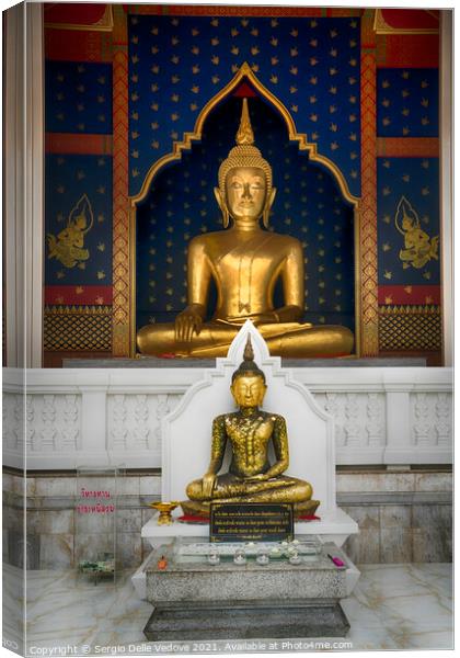 Wat Saket temple Bangkok Canvas Print by Sergio Delle Vedove