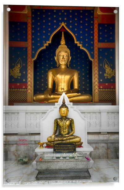 Wat Saket temple Bangkok Acrylic by Sergio Delle Vedove