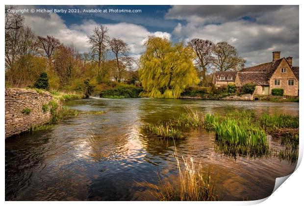 Fairford Mill Print by Michael Barby