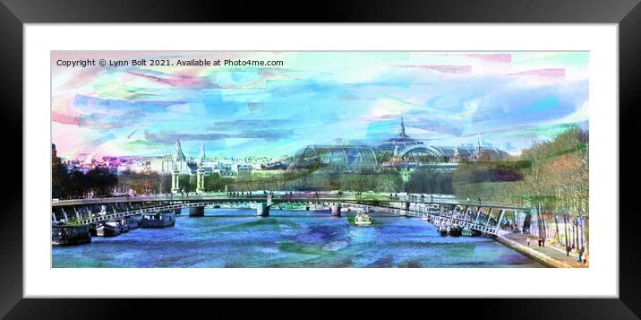 Bridges of the Seine Framed Mounted Print by Lynn Bolt
