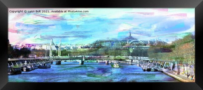 Bridges of the Seine Framed Print by Lynn Bolt