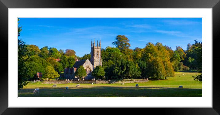 St Nicholas Church ,Chawton near Alton Hampshire. Autumn 2018 Framed Mounted Print by Philip Enticknap