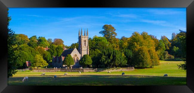 St Nicholas Church ,Chawton near Alton Hampshire. Autumn 2018 Framed Print by Philip Enticknap
