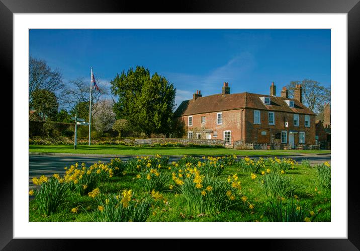  Jane Austen's House,Chawton ,Hampshire ,England. Framed Mounted Print by Philip Enticknap