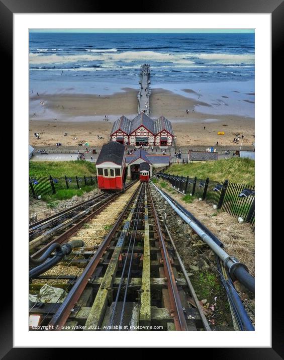 Saltburn by the sea, North Yorkshire  Framed Mounted Print by Sue Walker