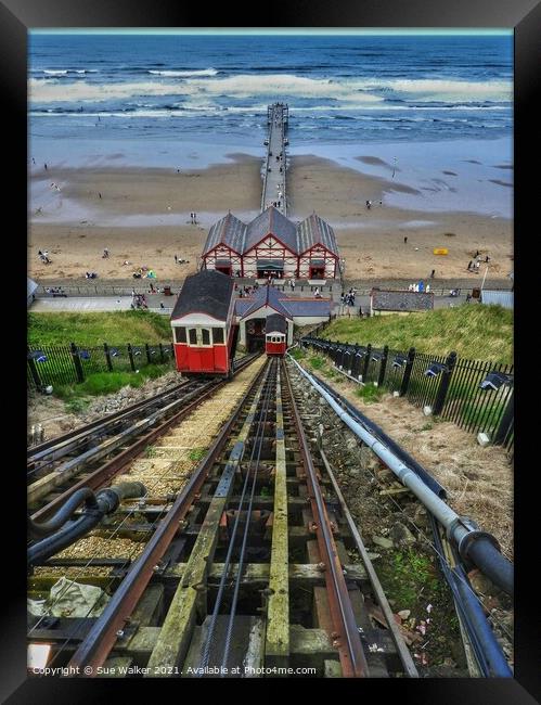 Saltburn by the sea, North Yorkshire  Framed Print by Sue Walker
