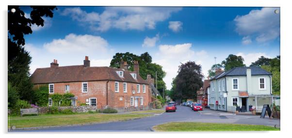 Village of Chawton, Hampshire ,England  Acrylic by Philip Enticknap
