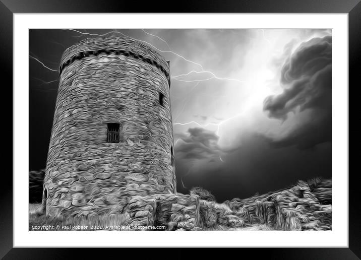 Orchardton Tower Framed Mounted Print by Paul Robson
