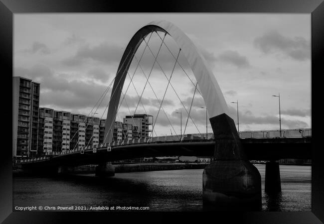 Glasgow Clyde Arc Framed Print by Chris Pownell
