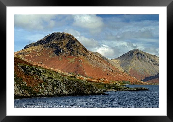 The Magic of Yewbarrow Framed Mounted Print by ROS RIDLEY