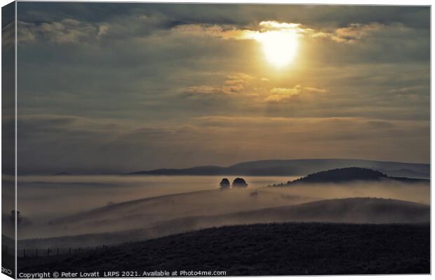Morning Mists Canvas Print by Peter Lovatt  LRPS