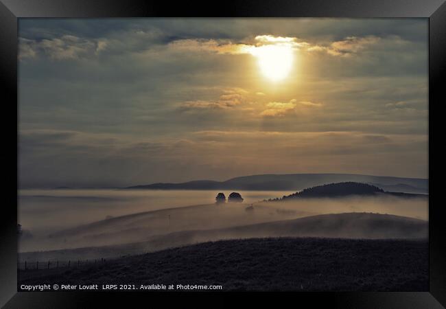 Morning Mists Framed Print by Peter Lovatt  LRPS