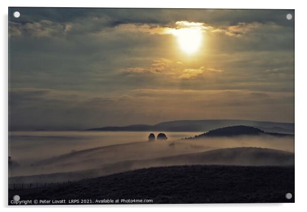 Morning Mists Acrylic by Peter Lovatt  LRPS