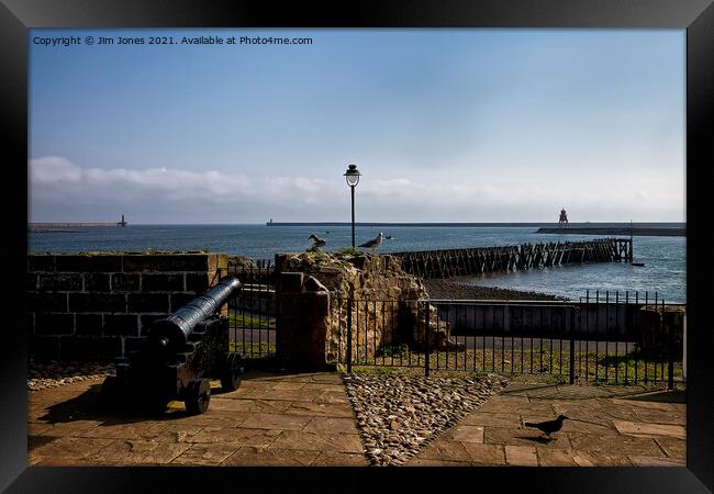 Guarding the mouth of the River Tyne Framed Print by Jim Jones