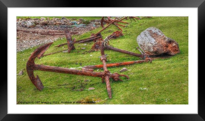 Achiltibuie Anchors Of Ancient Coigach Scotland Framed Mounted Print by OBT imaging