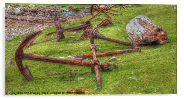 Achiltibuie Anchors Of Ancient Coigach Scotland Acrylic by OBT imaging