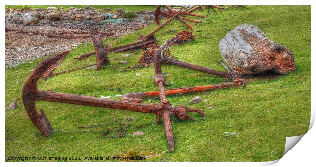 Achiltibuie Anchors Of Ancient Coigach Scotland Print by OBT imaging