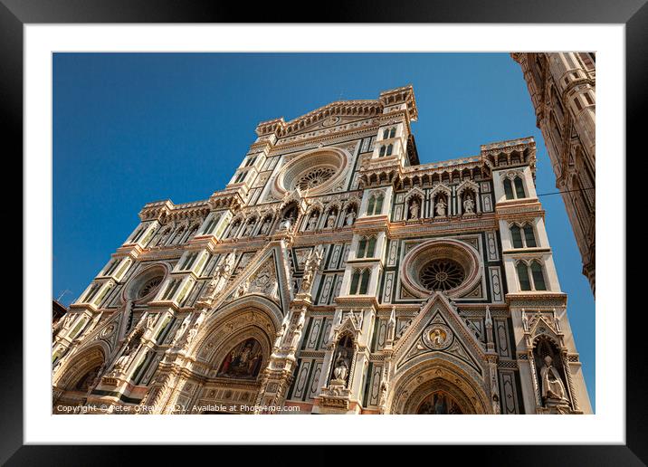 Cathedral of Santa Maria del Fiore, Florence Framed Mounted Print by Peter O'Reilly