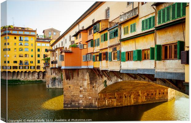 Ponte Vecchio, Florence Canvas Print by Peter O'Reilly