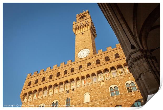 Palazzo Vecchio, Florence Print by Peter O'Reilly
