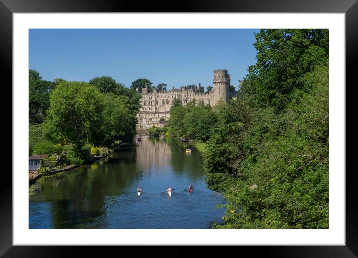 Warwick Castle & River Avon Framed Mounted Print by Philip Enticknap