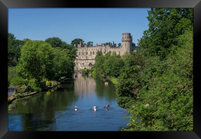 Warwick Castle & River Avon Framed Print by Philip Enticknap