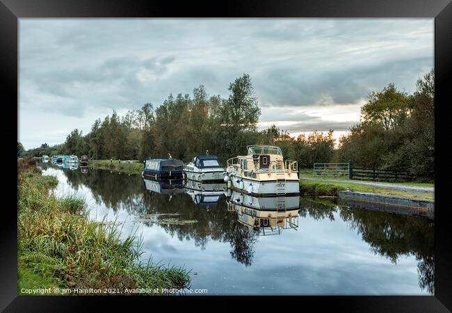 Shannon Harbour Ireland Framed Print by jim Hamilton