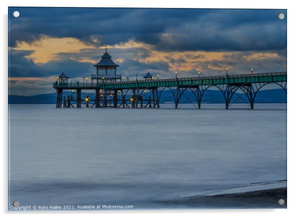 Clevedon Pier Milky Effect Acrylic by Rory Hailes