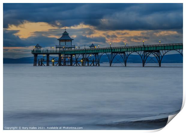 Clevedon Pier Milky Effect Print by Rory Hailes