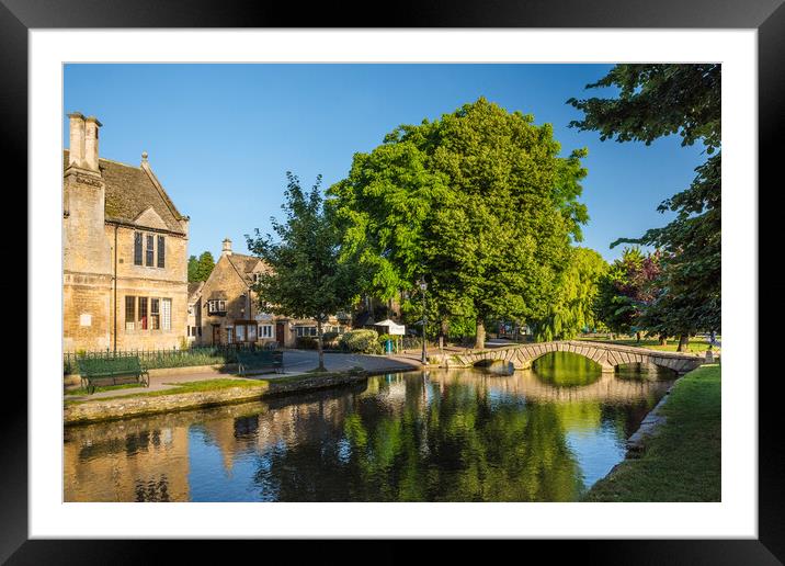 River Windrush, Bourton-on-the-Water Framed Mounted Print by David Ross