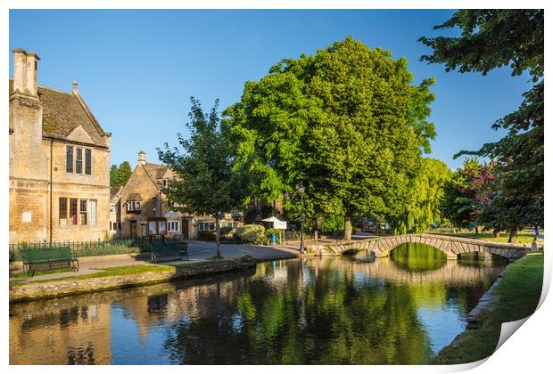 River Windrush, Bourton-on-the-Water Print by David Ross